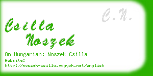 csilla noszek business card